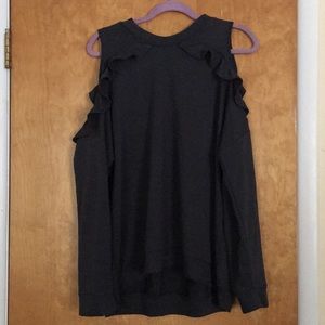 NWOT Exposed shoulder sweater